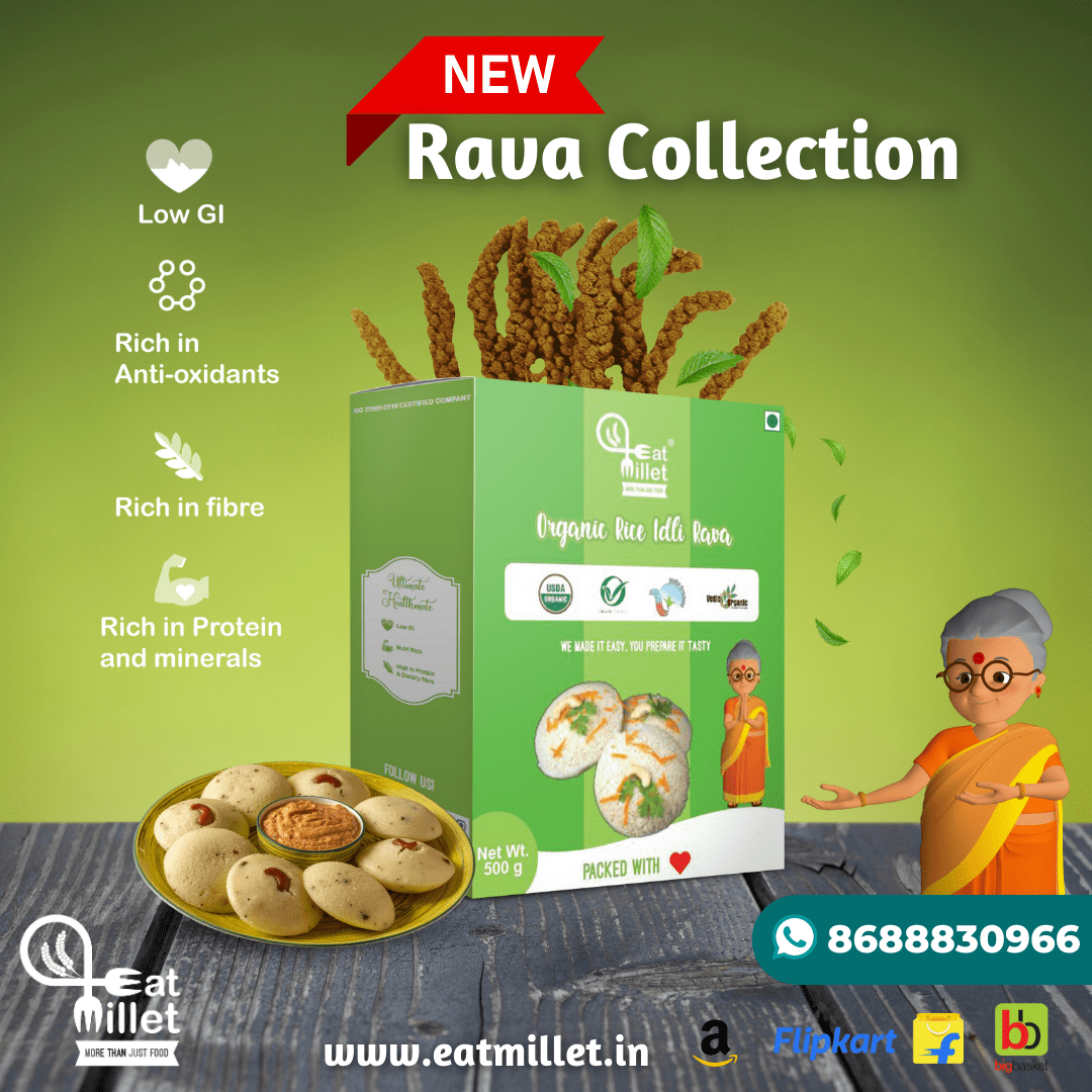 Organic Rice Idli Rava