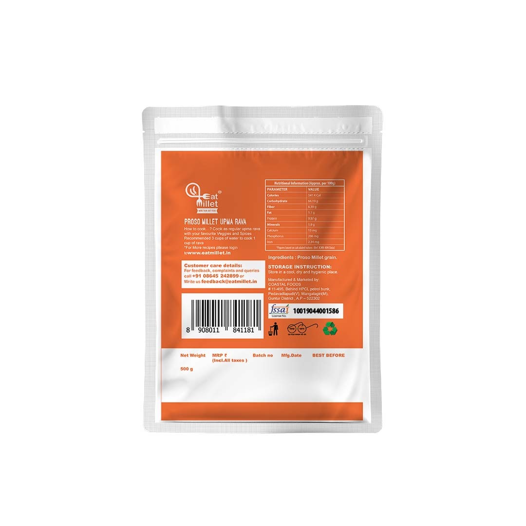 Proso Millet Upma rava
