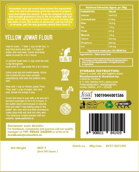 Yellow Jowar Flour 700 Gms